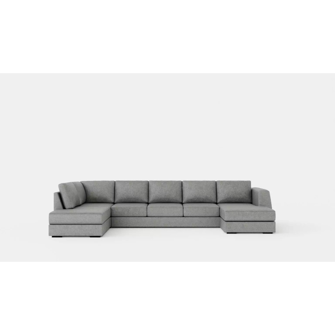 Optus U Sofa 3D Model – Low Poly Modern Furniture, FBX/OBJ - View 2