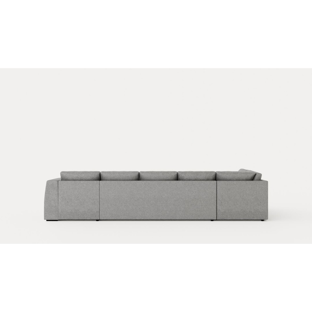 Optus U Sofa 3D Model – Low Poly Modern Furniture, FBX/OBJ - View 6