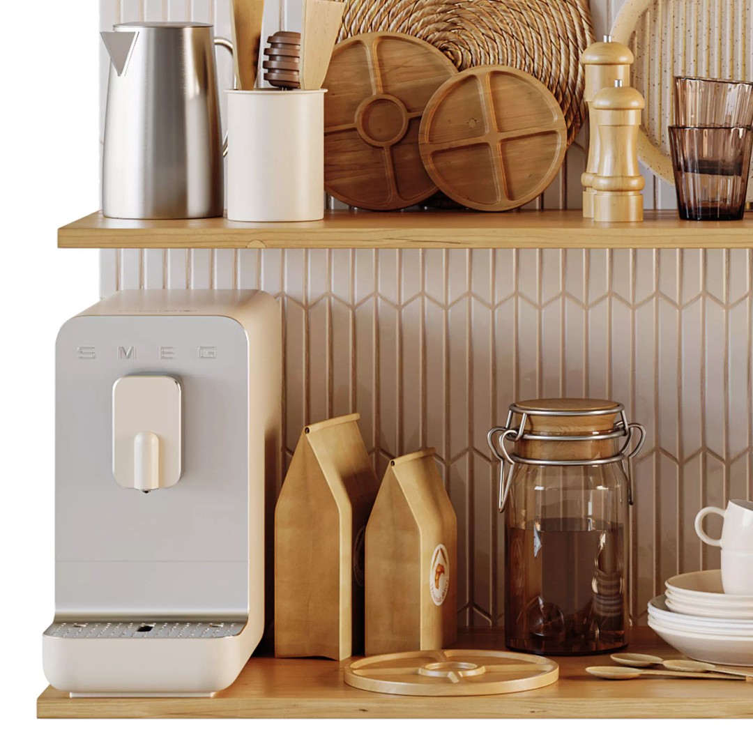Kitchen Accessories 3D Model – Detailed Utensils for Interior Design, FBX, OBJ - View 12