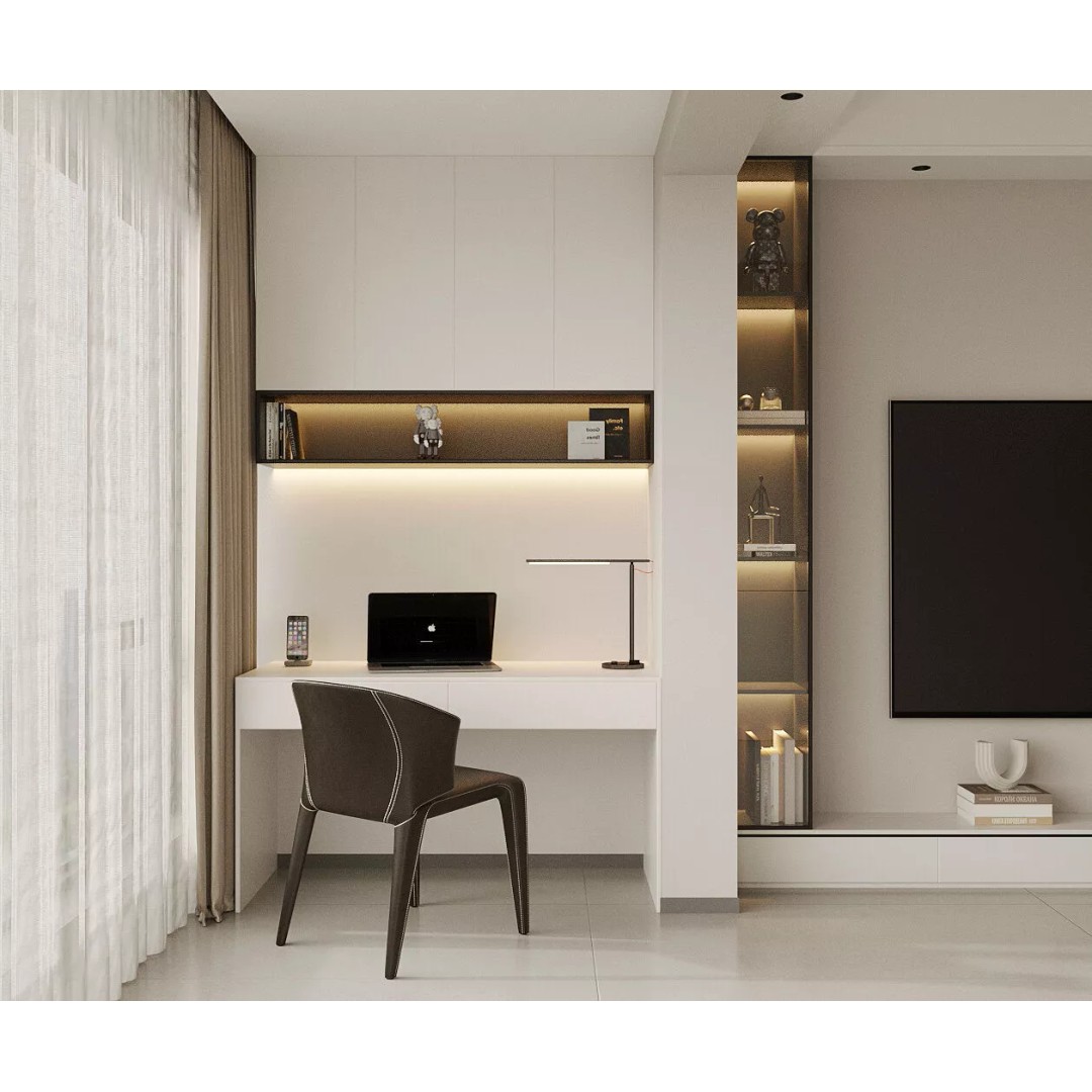 Italian Living and Dining Room 3D Model – Luxurious Design, FBX, OBJ - View 4