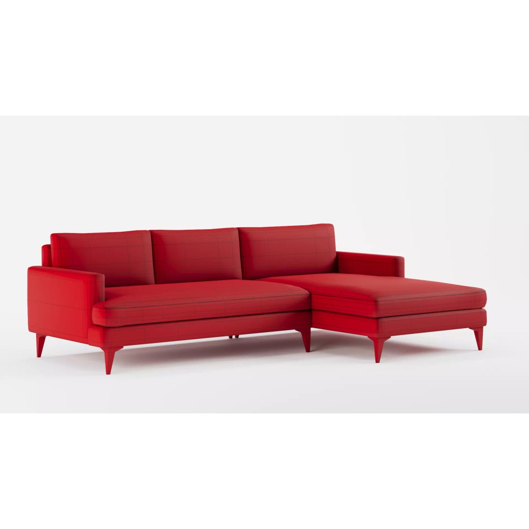 Andes Sectional Set 3D Model – High-Quality Sofa for Interior Rendering - View 13