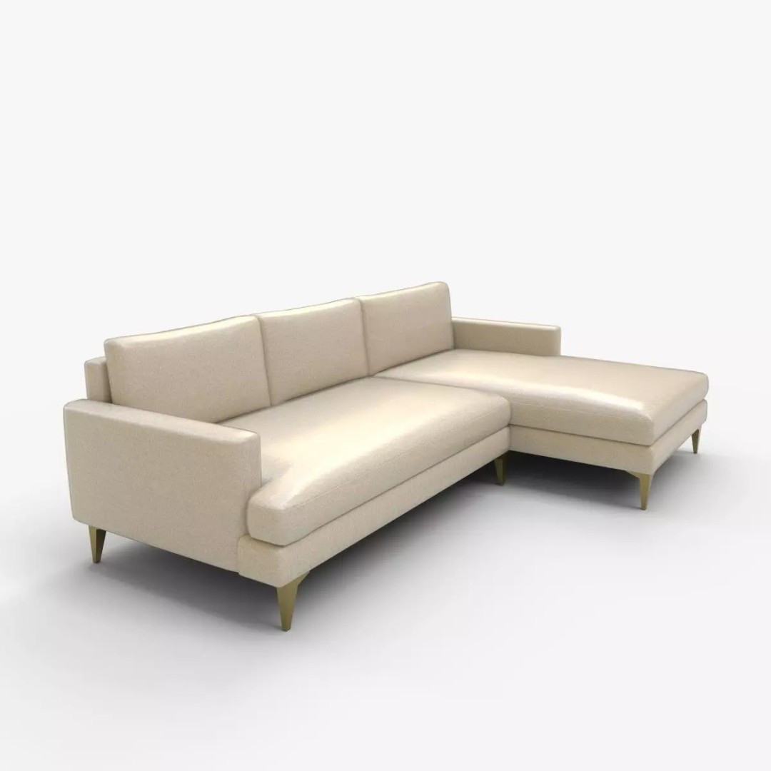 Andes Sectional Set 3D Model – High-Quality Sofa for Interior Rendering - View 14
