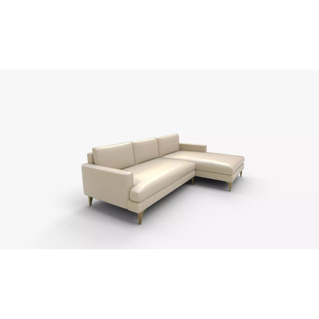 Andes Sectional Set 3D Model – High-Quality Sofa for Interior Rendering - View 2