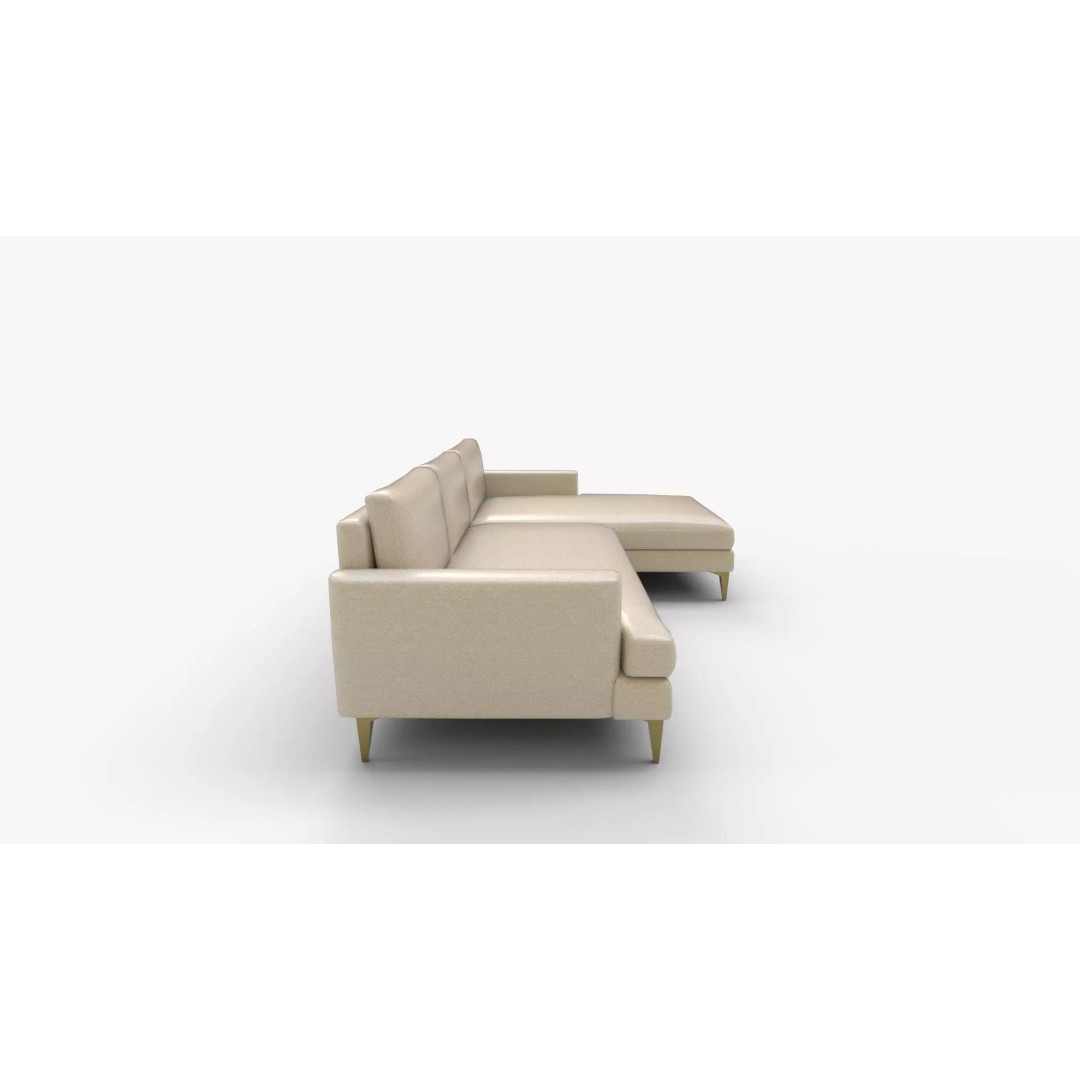 Andes Sectional Set 3D Model – High-Quality Sofa for Interior Rendering - View 3