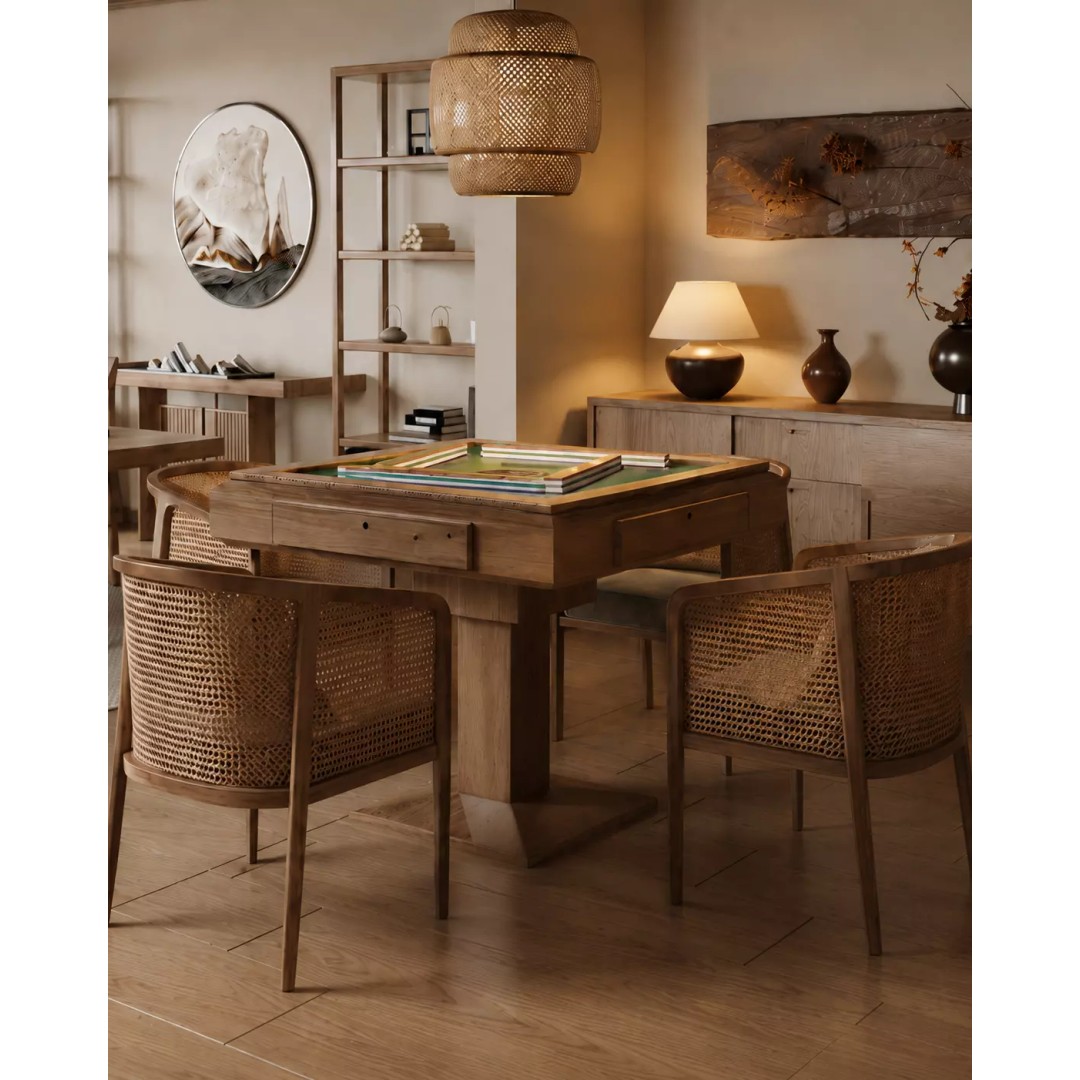 Modern Rustic Dining Room 3D Model – Contemporary Interior, FBX, OBJ - View 4