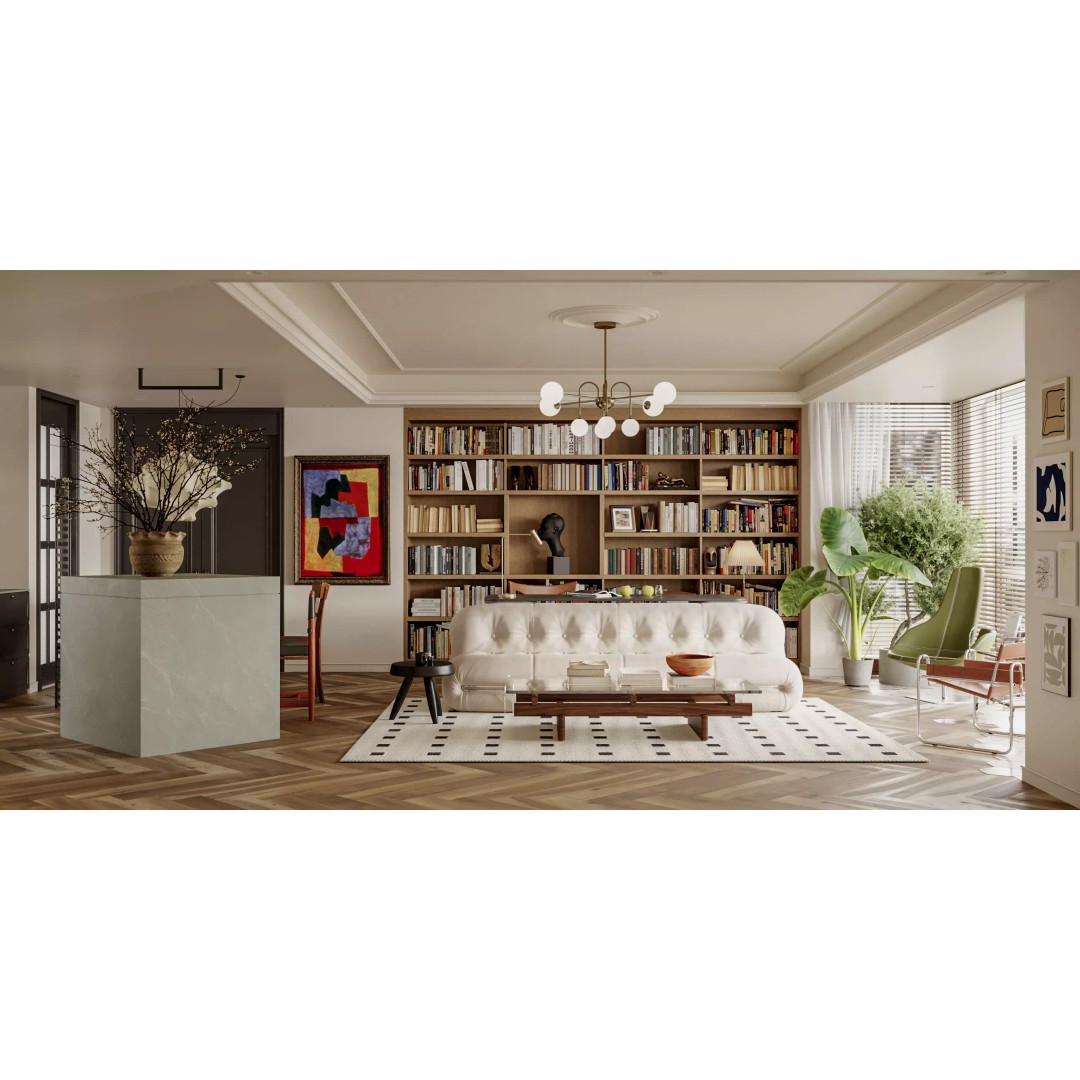 Apartment Interior Scene 3D Model – Textured Living Room, Corona Renderer - View 2
