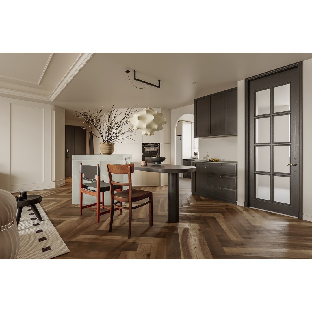Apartment Interior Scene 3D Model – Textured Living Room, Corona Renderer - View 4