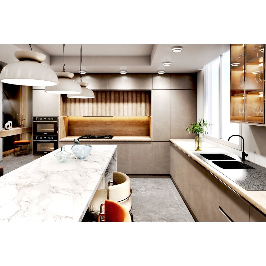 Apartment Interior Design 3D Model – Low Poly Game Asset, OBJ, FBX - View 16