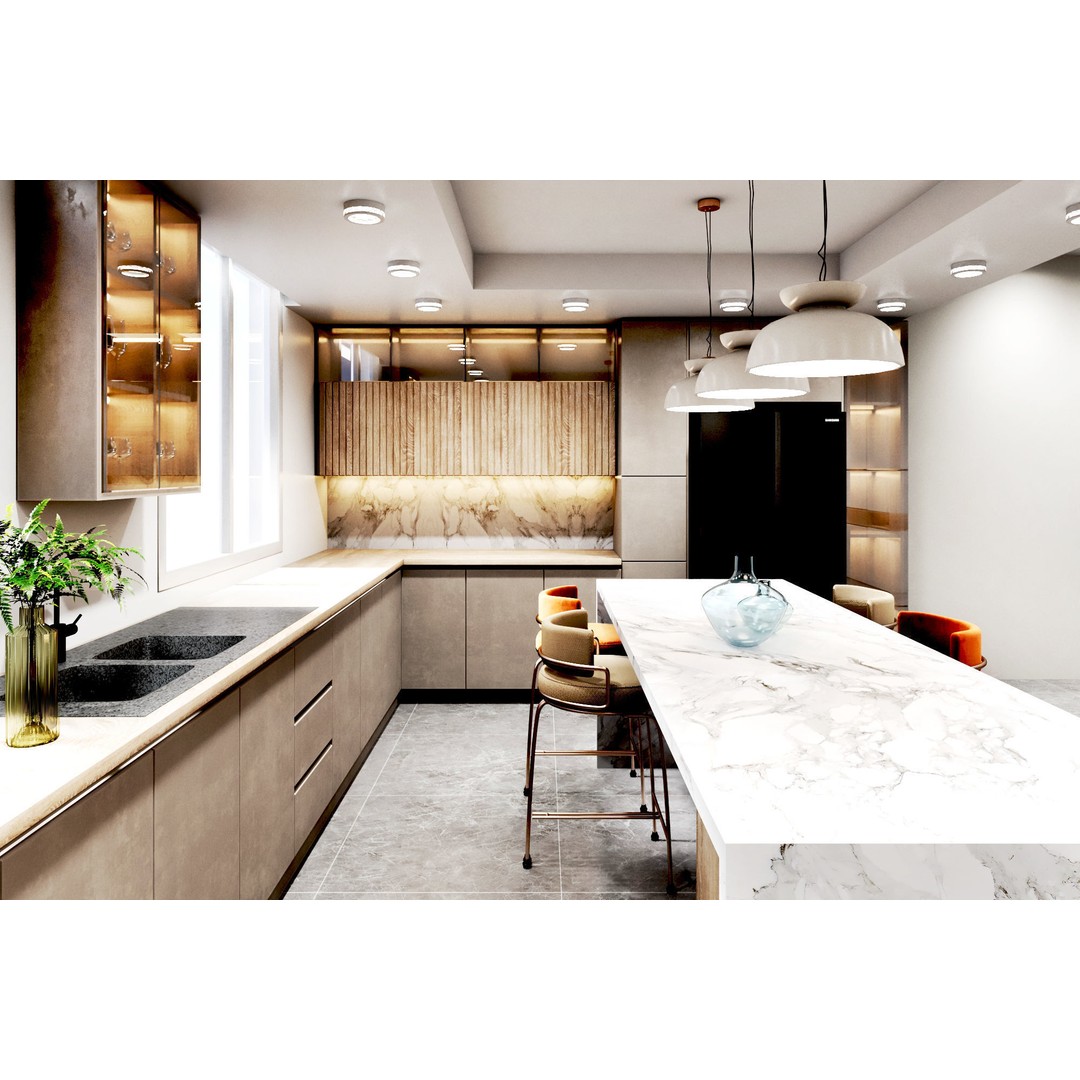 Apartment Interior Design 3D Model – Low Poly Game Asset, OBJ, FBX - View 17