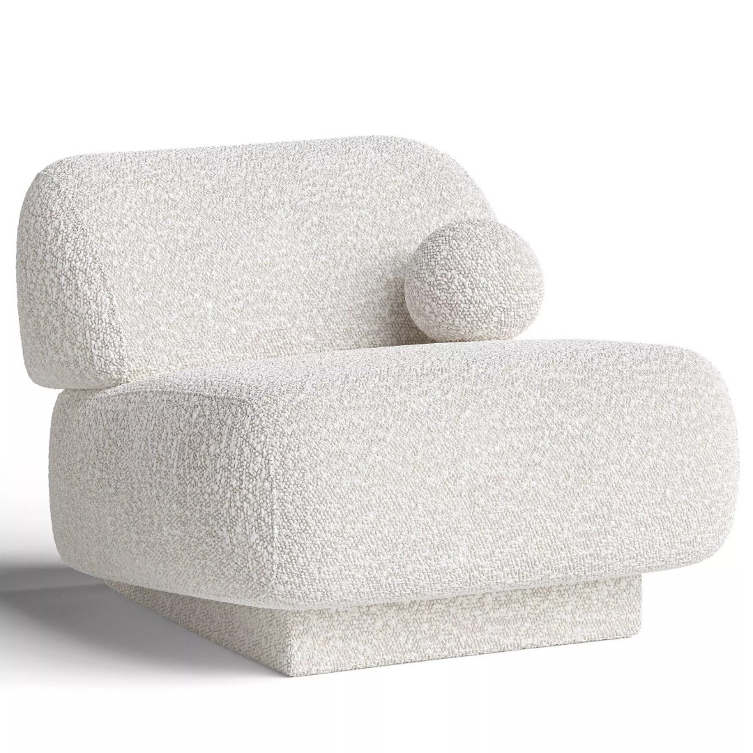 GOGAN Armchair 3D Model – Modern Furniture Design, FBX & OBJ - View 2