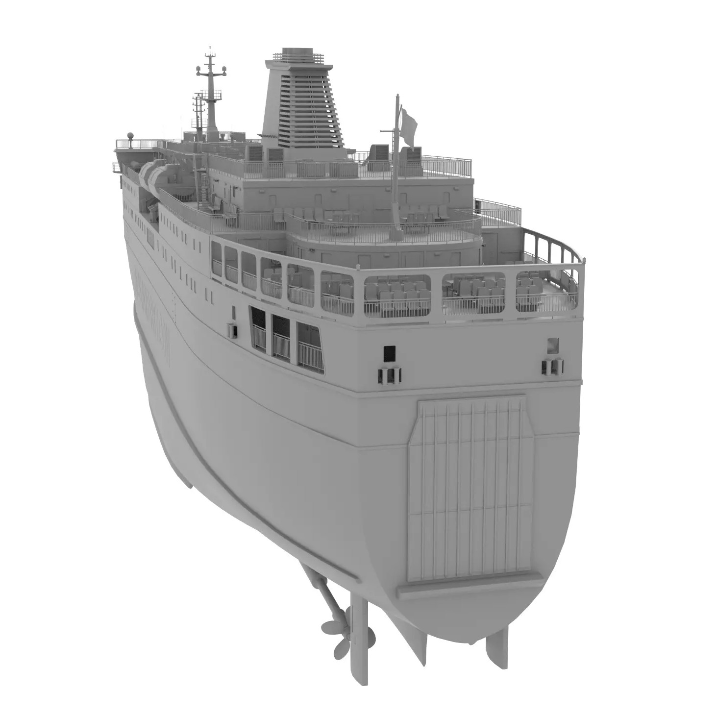 Ferry Ship - Game-Ready 3D Model - View 14