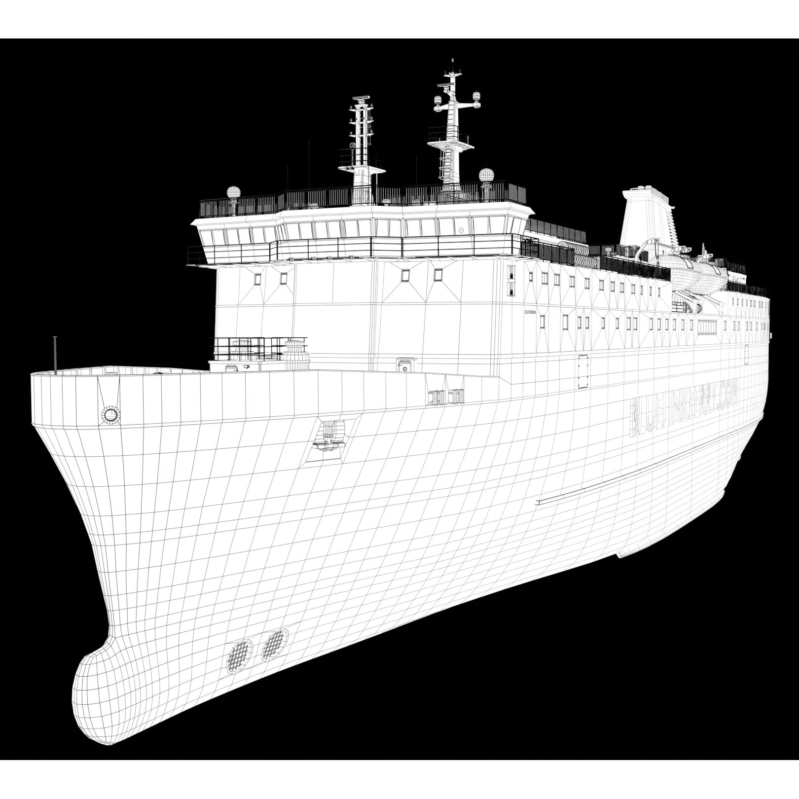 Ferry Ship - Game-Ready 3D Model - View 15