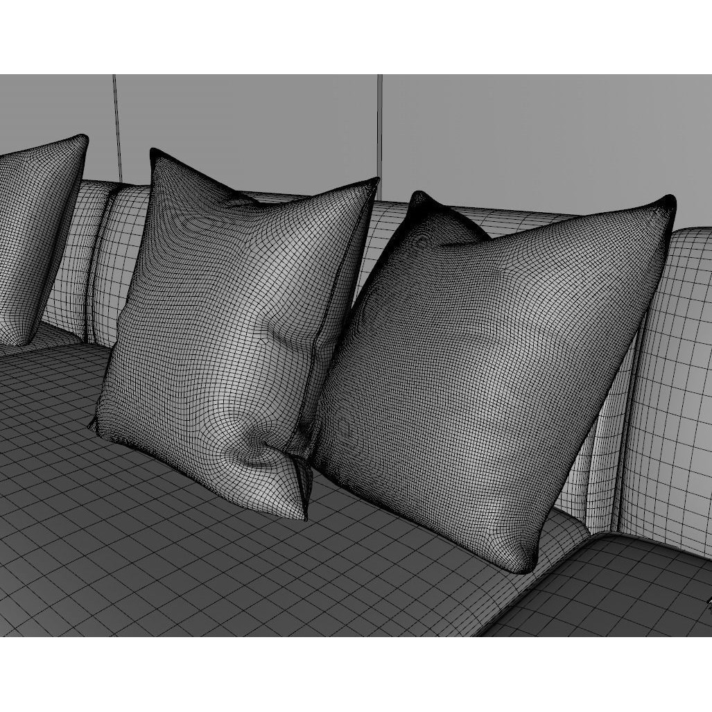 Modern Interior Scene 3D Model – Realistic Room Design, C4D, FBX, OBJ - View 16