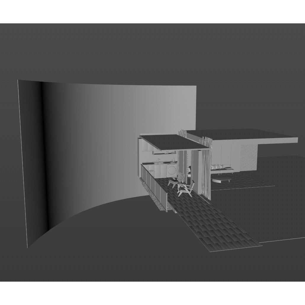 Modern Interior Scene 3D Model – Realistic Room Design, C4D, FBX, OBJ - View 5