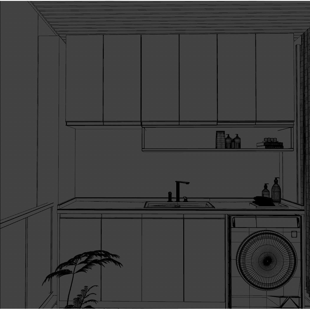 Modern Interior Scene 3D Model – Realistic Room Design, C4D, FBX, OBJ - View 9