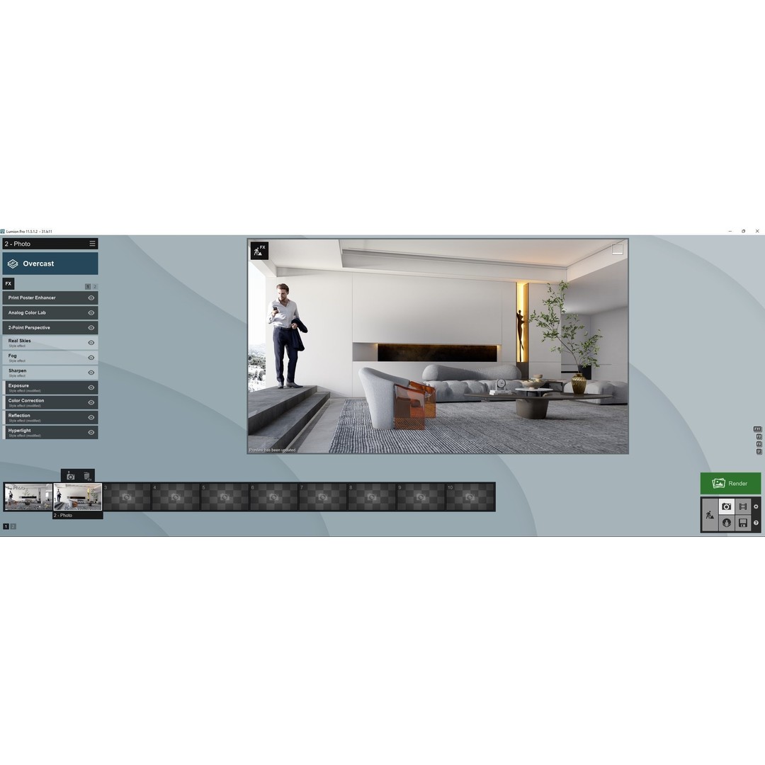 Box House 3D Model – Contemporary Lumion Scene, Lumion 11.5+ - View 11
