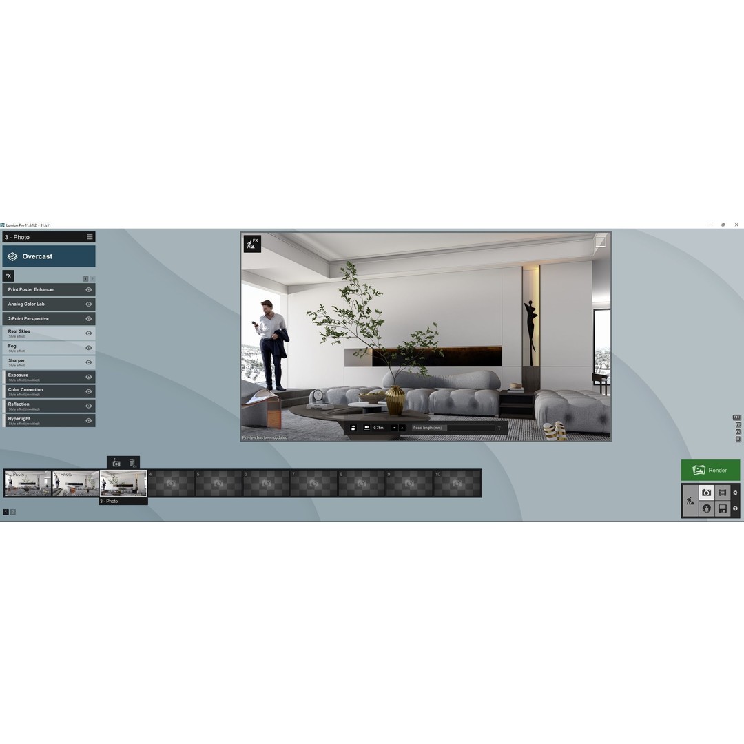 Box House 3D Model – Contemporary Lumion Scene, Lumion 11.5+ - View 12