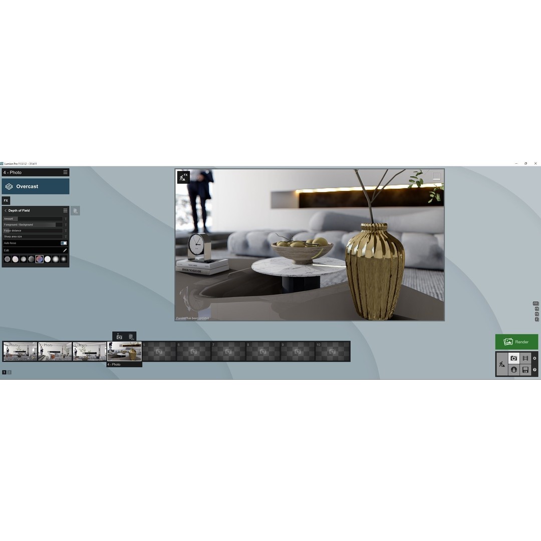 Box House 3D Model – Contemporary Lumion Scene, Lumion 11.5+ - View 13