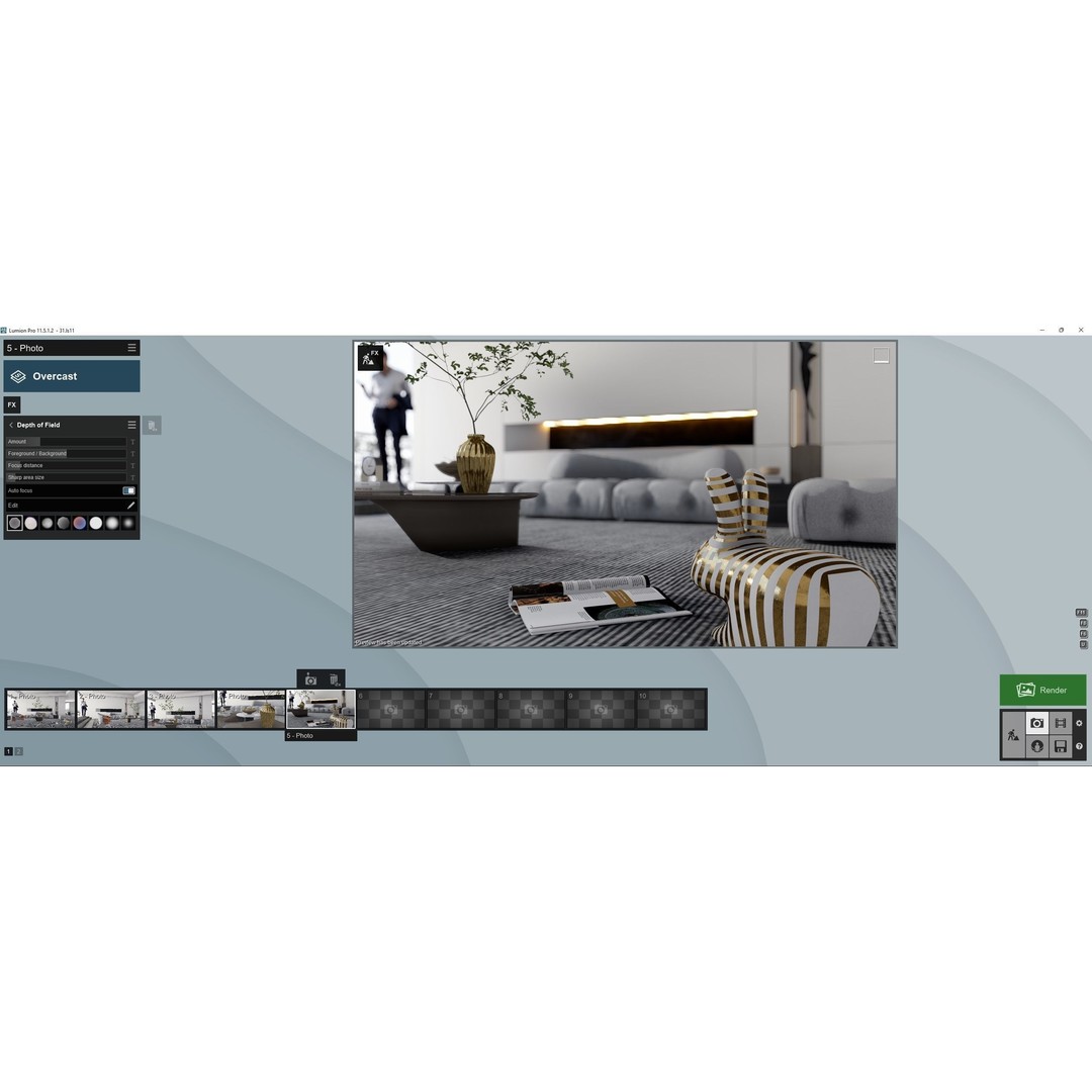 Box House 3D Model – Contemporary Lumion Scene, Lumion 11.5+ - View 14