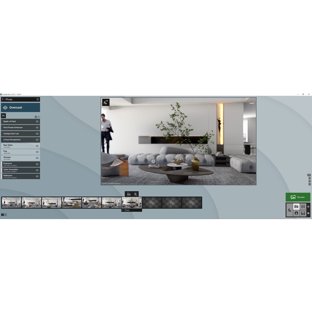 Box House 3D Model – Contemporary Lumion Scene, Lumion 11.5+ - View 16