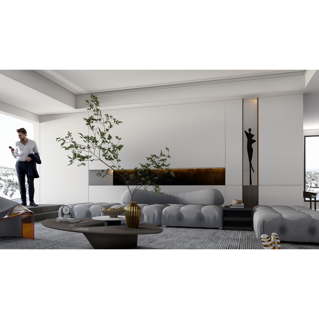 Box House 3D Model – Contemporary Lumion Scene, Lumion 11.5+ - View 4