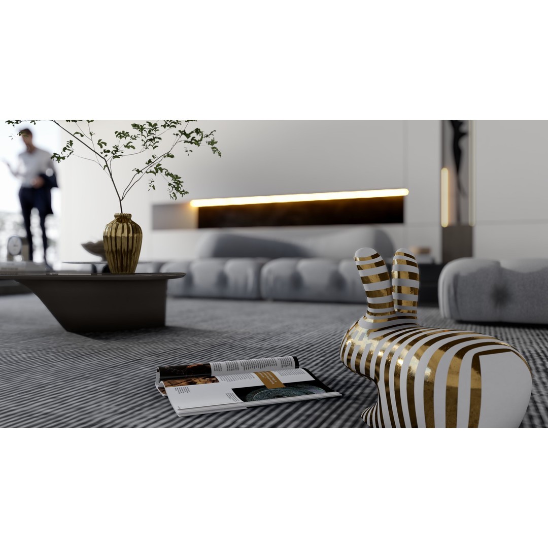 Box House 3D Model – Contemporary Lumion Scene, Lumion 11.5+ - View 6