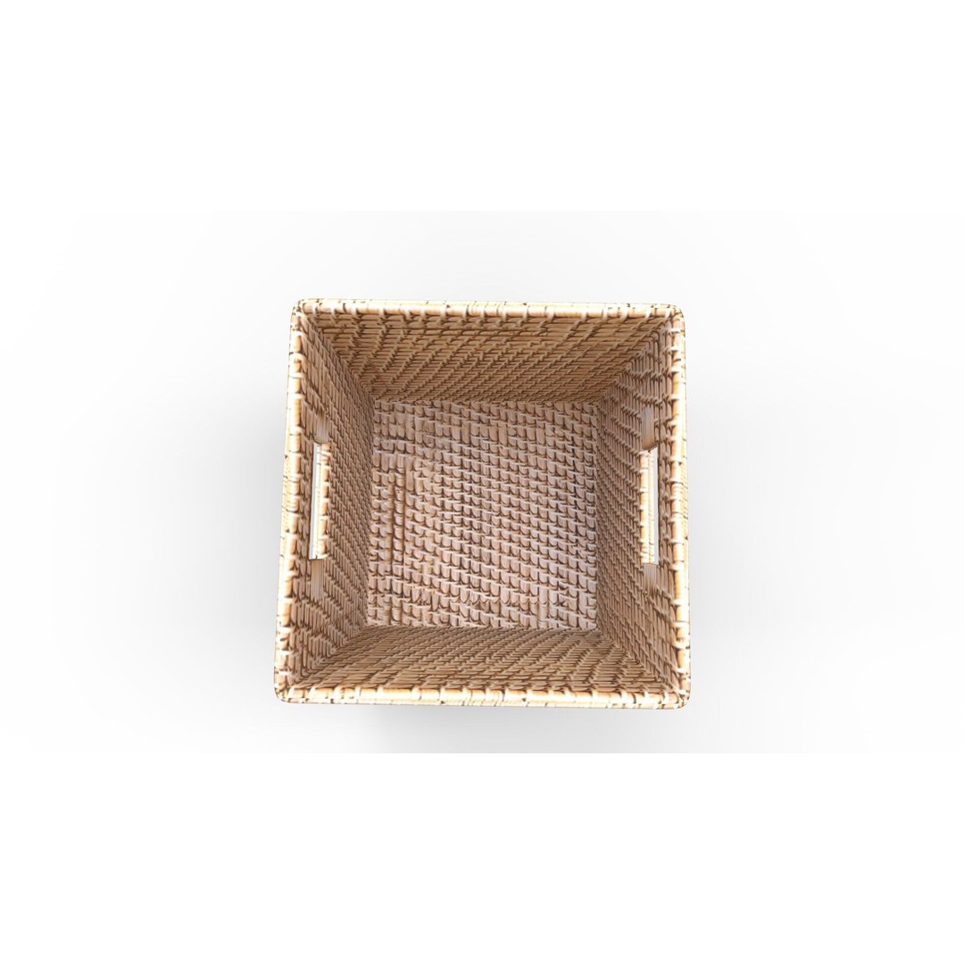Modern Weave Storage Cubby Basket 3D Model – PBR Textures, FBX, Blender - View 8