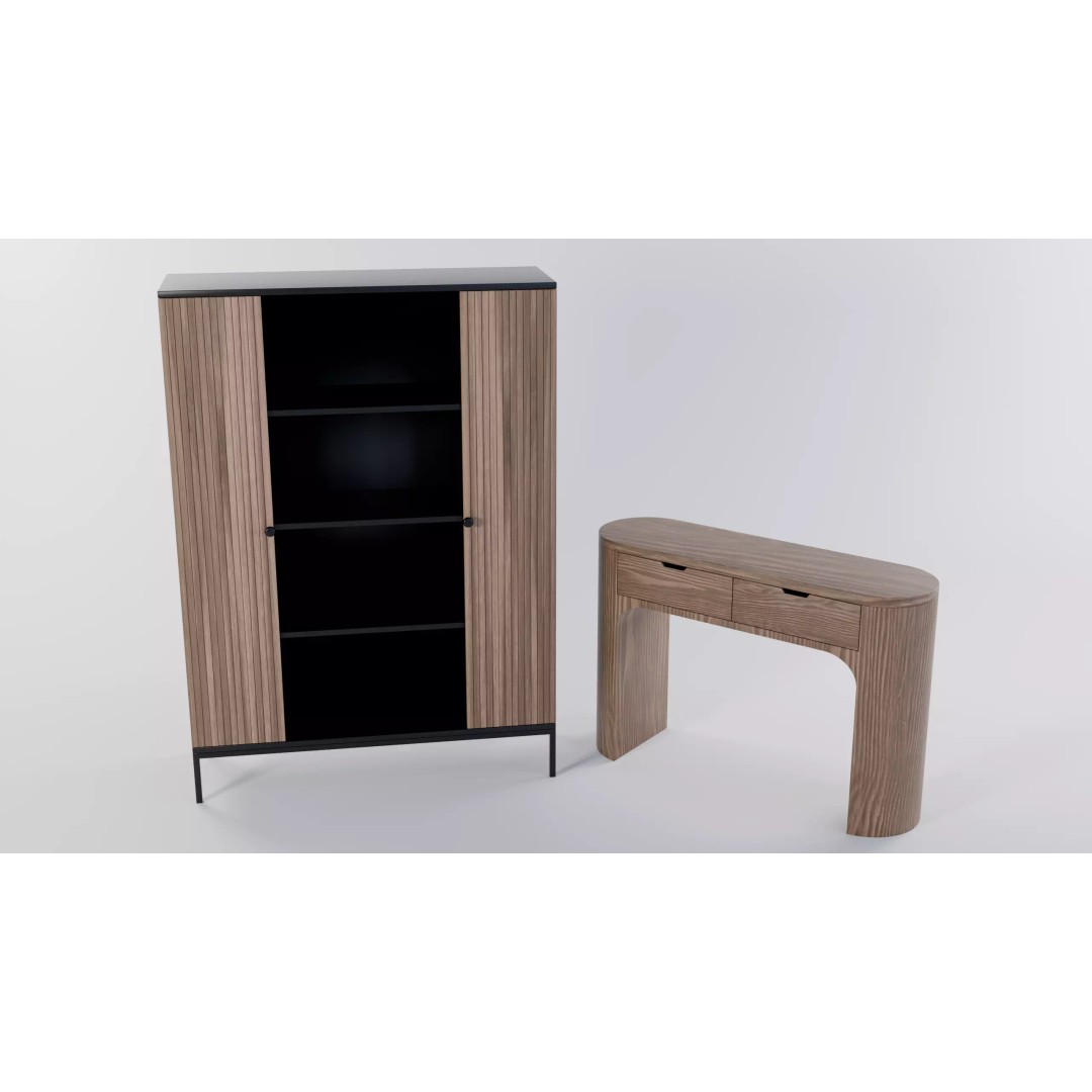 Modern Elements Furniture Collection 3D Model – PBR Minimalist Furniture Set - View 3