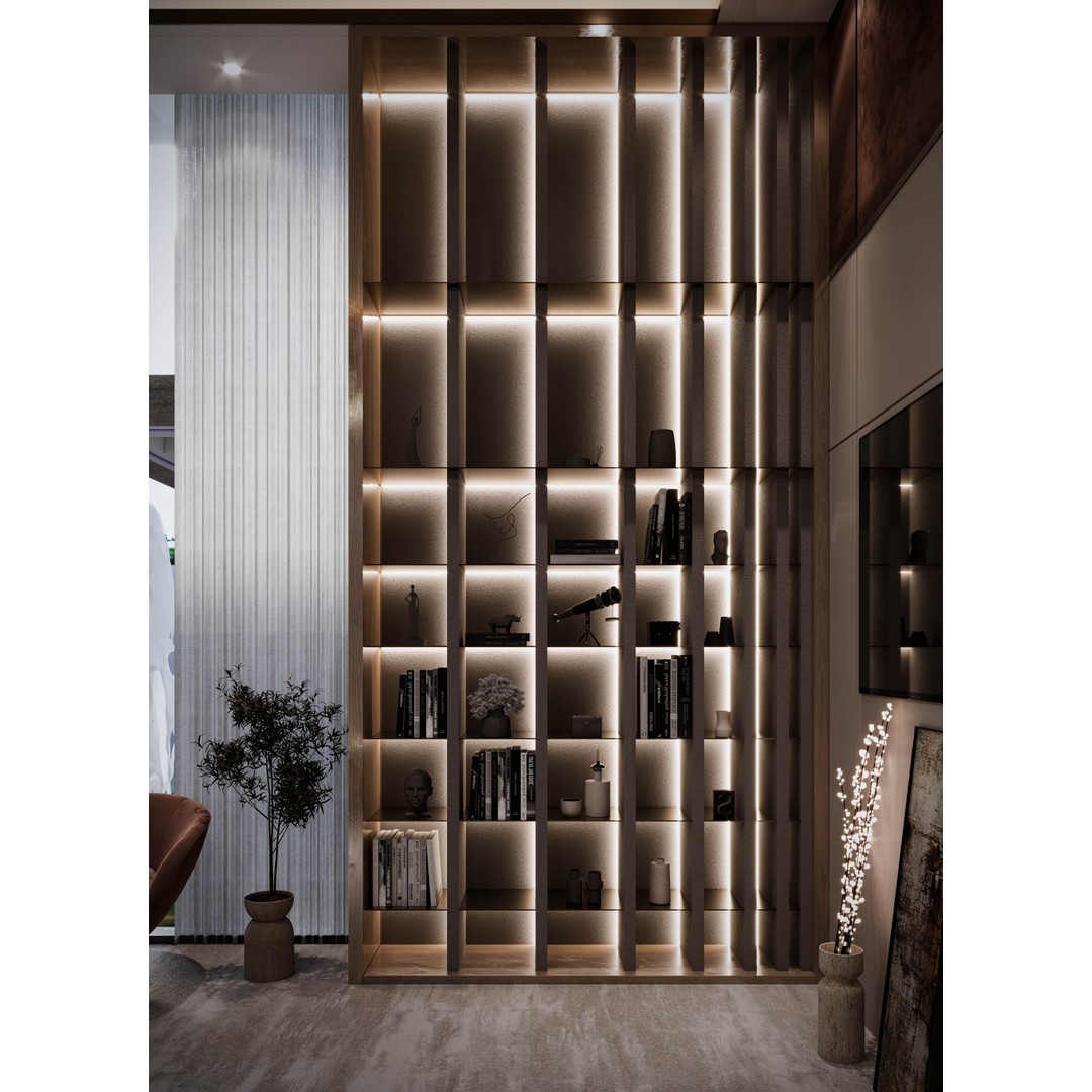 Private Villa Office 3D Model – Modern Classic Design, FBX & OBJ - View 10