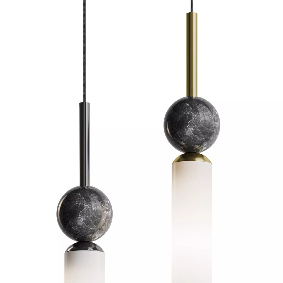 STENLY ONE Pendant Light 3D Model – Modern Design, FBX & OBJ Formats - View 10