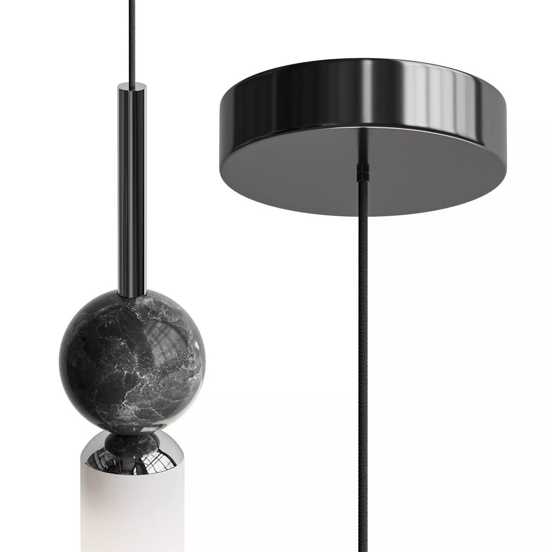 STENLY ONE Pendant Light 3D Model – Modern Design, FBX & OBJ Formats - View 12