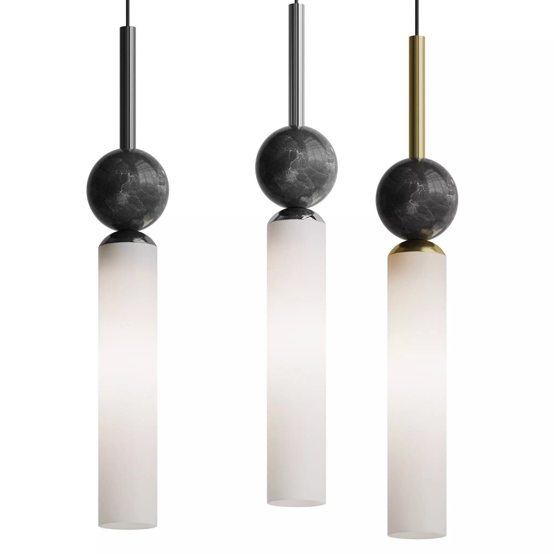 STENLY ONE Pendant Light 3D Model – Modern Design, FBX & OBJ Formats - View 14