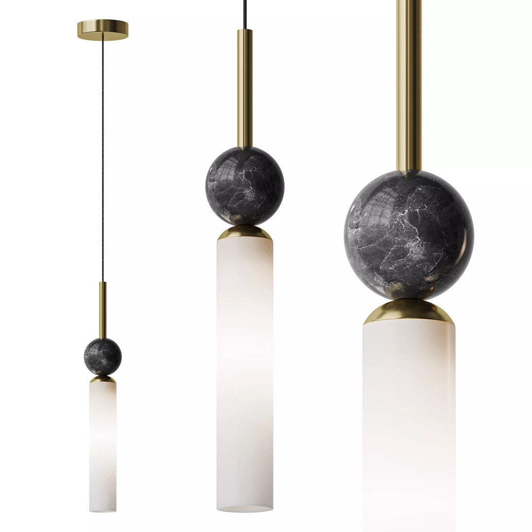 STENLY ONE Pendant Light 3D Model – Modern Design, FBX & OBJ Formats - View 5