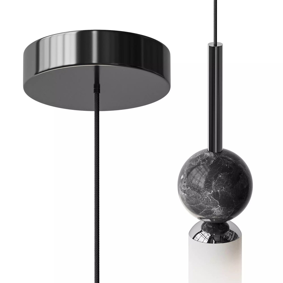 STENLY ONE Pendant Light 3D Model – Modern Design, FBX & OBJ Formats - View 6