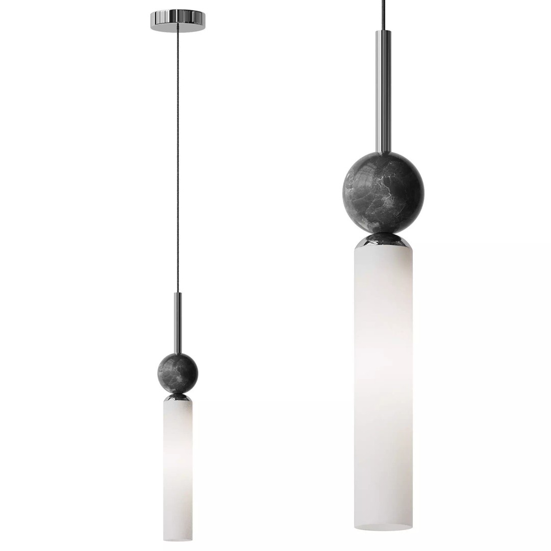 STENLY ONE Pendant Light 3D Model – Modern Design, FBX & OBJ Formats - View 7