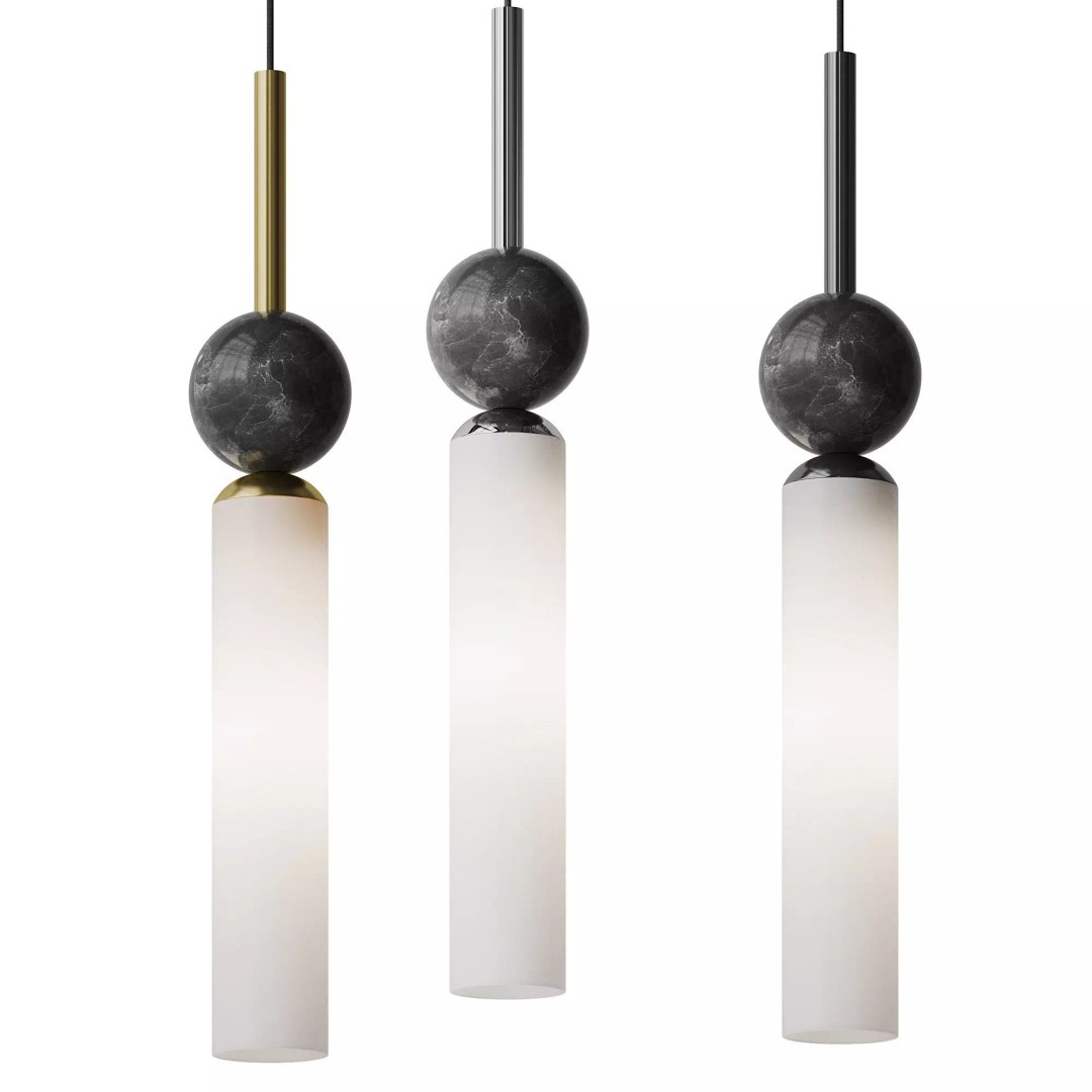 STENLY ONE Pendant Light 3D Model – Modern Design, FBX & OBJ Formats - View 8