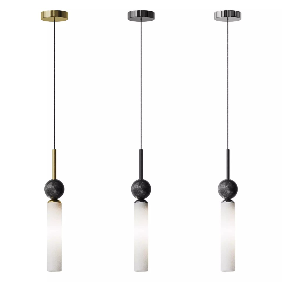 STENLY ONE Pendant Light 3D Model – Modern Design, FBX & OBJ Formats - View 9