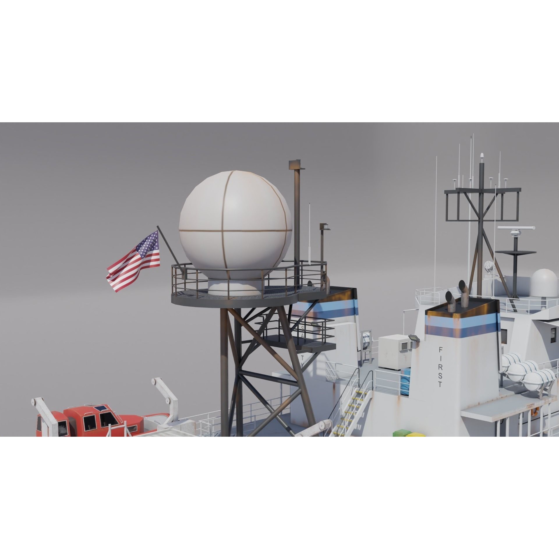 Oceanographic Research - Low-Poly Game-Ready 3D Model - View 10