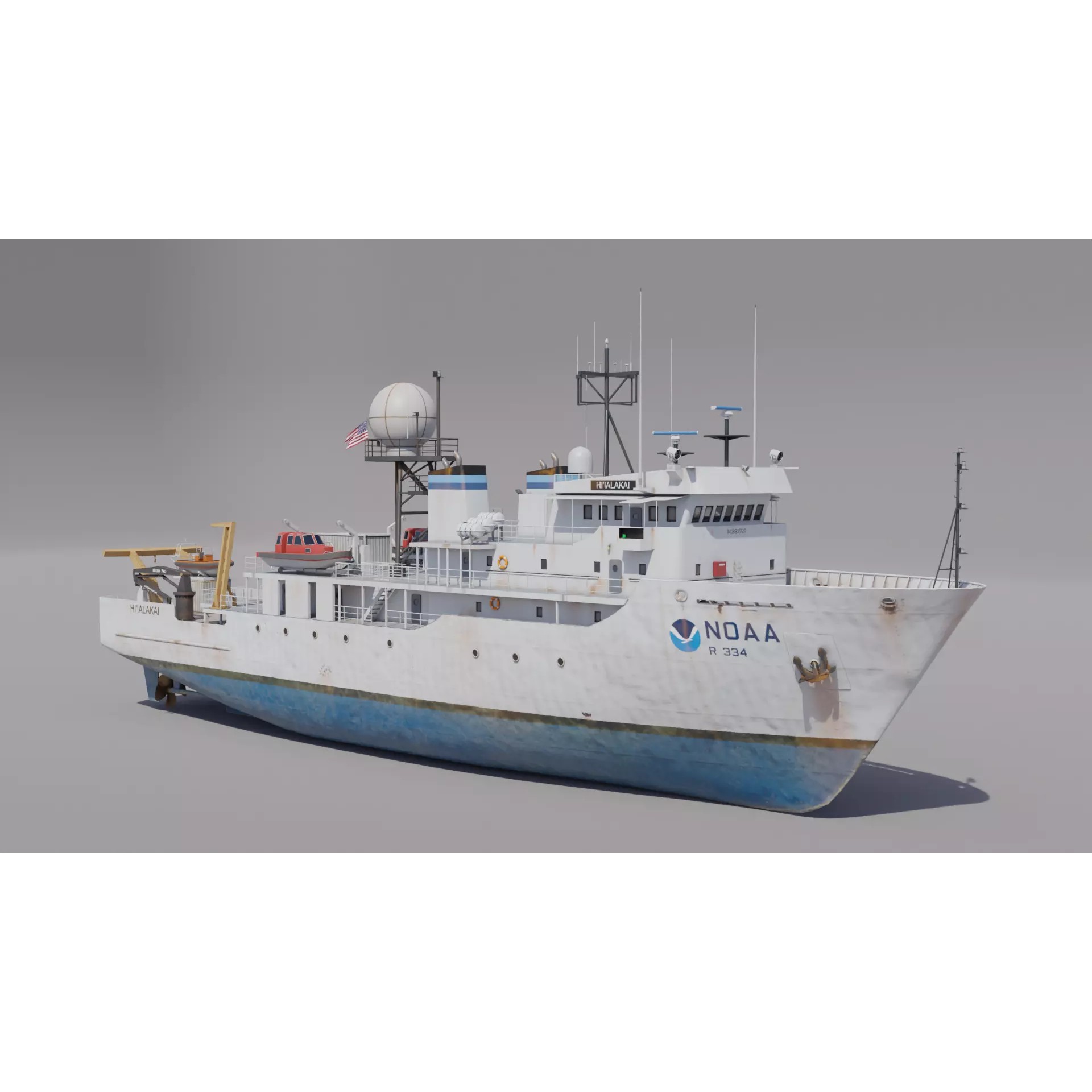 Oceanographic Research - Low-Poly Game-Ready 3D Model - View 2