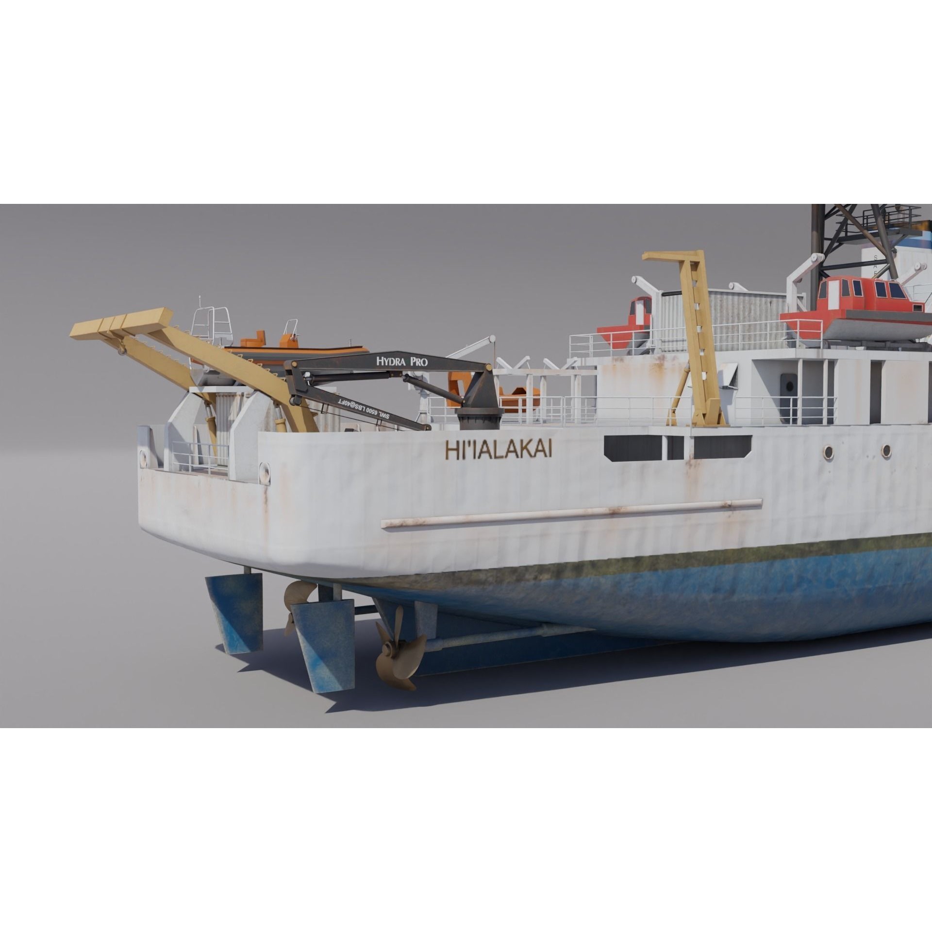 Oceanographic Research - Low-Poly Game-Ready 3D Model - View 9