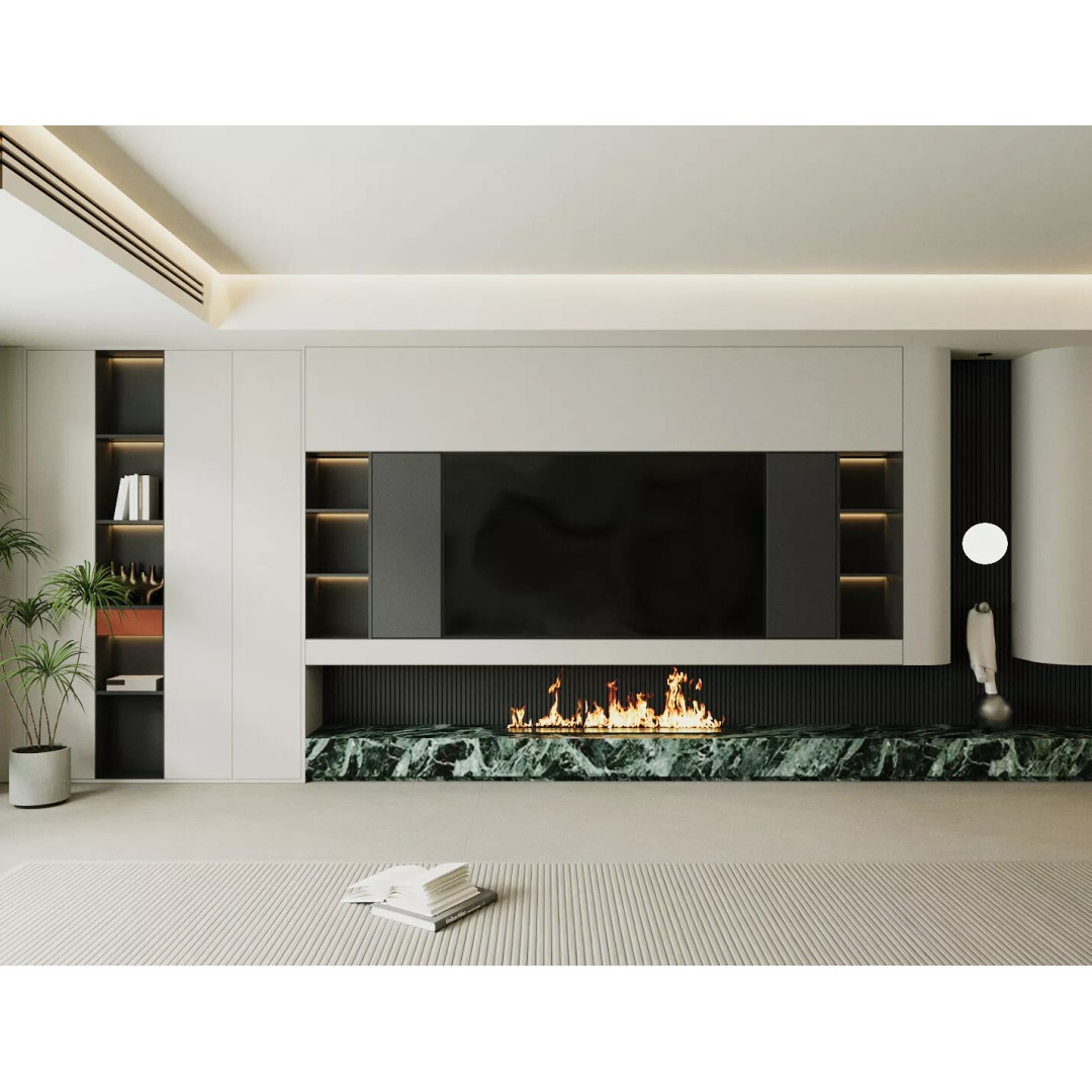 Italian Style Living Room 3D Model – Modern Interior Scene, FBX, Blender - View 5