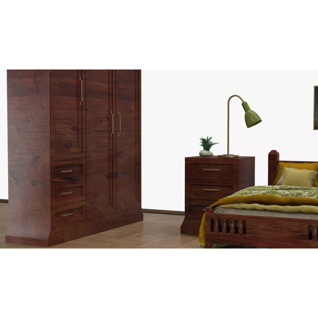 Traditional Bedroom Furniture Collection 3D Model – Classic Wooden Set for Archviz - View 23