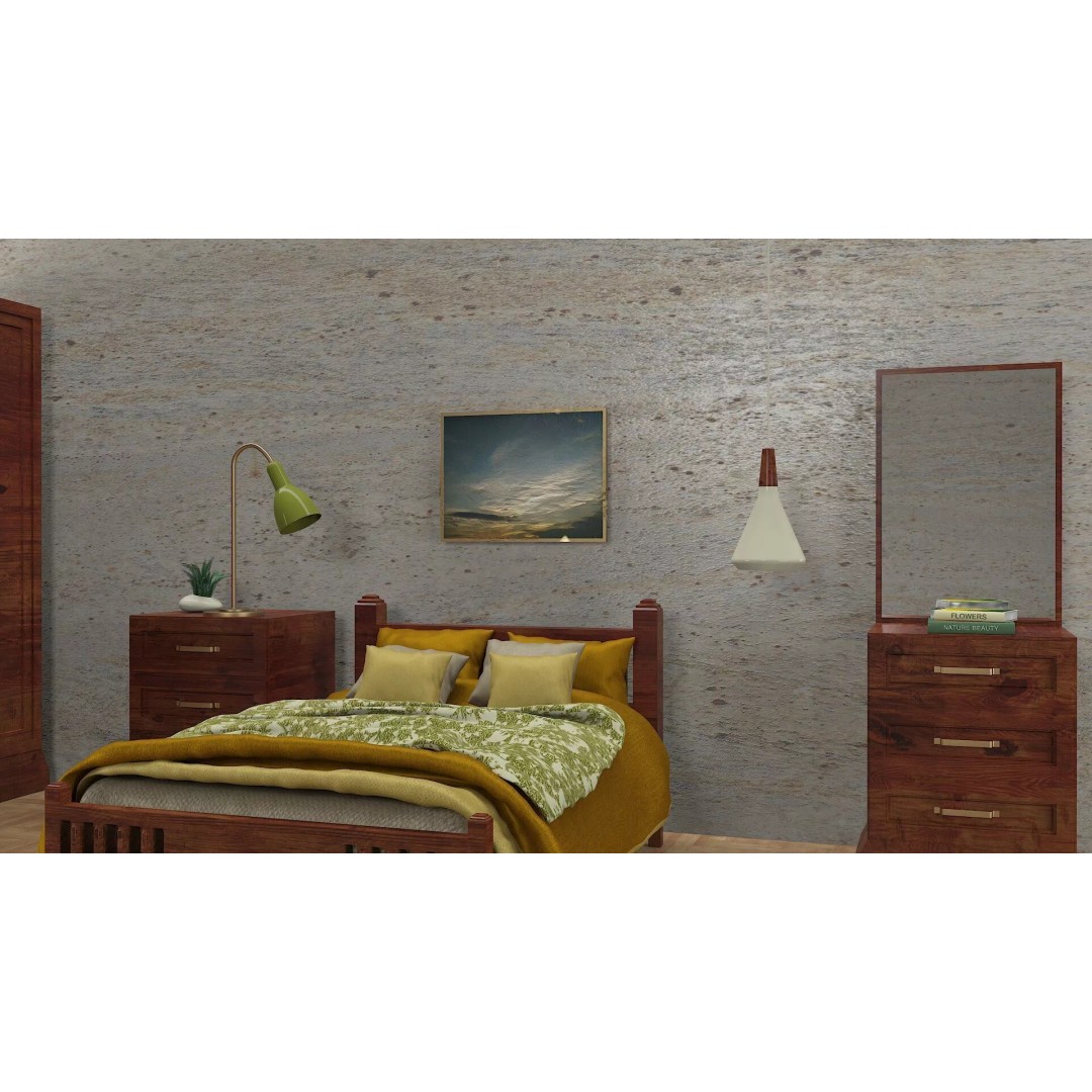 Traditional Bedroom Furniture Collection 3D Model – Classic Wooden Set for Archviz - View 5