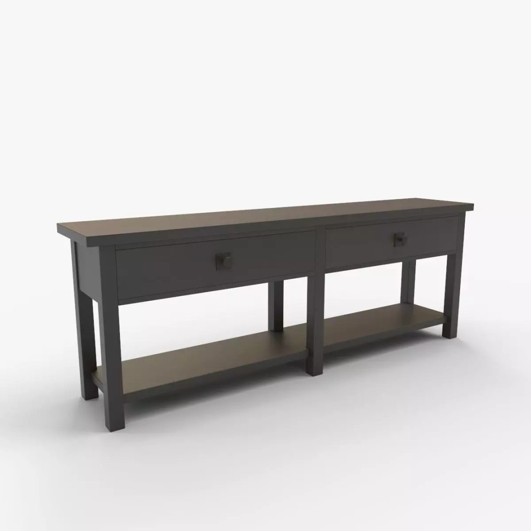 Grand Console Table 3D Model – High-Quality PBR Asset for Interior Design - View 14