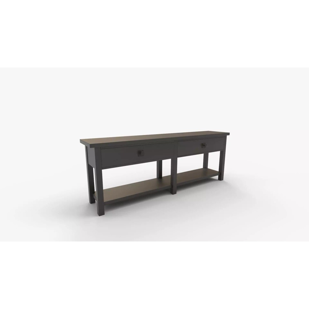 Grand Console Table 3D Model – High-Quality PBR Asset for Interior Design - View 2