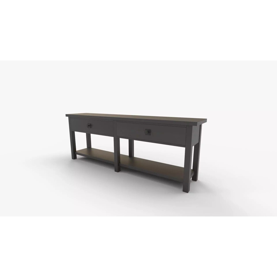 Grand Console Table 3D Model – High-Quality PBR Asset for Interior Design - View 8
