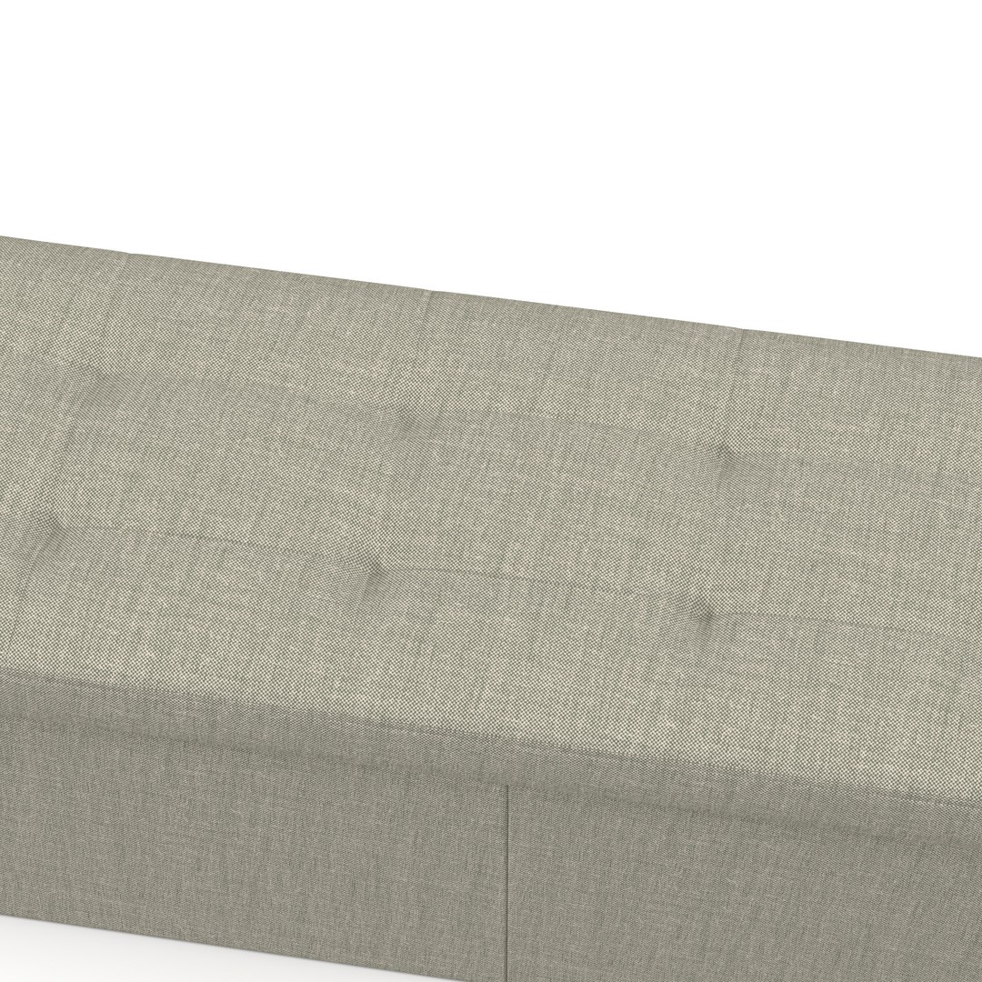 Ottoman 3D Model – Realistic Fabric Pouf for Interiors, FBX, OBJ - View 10