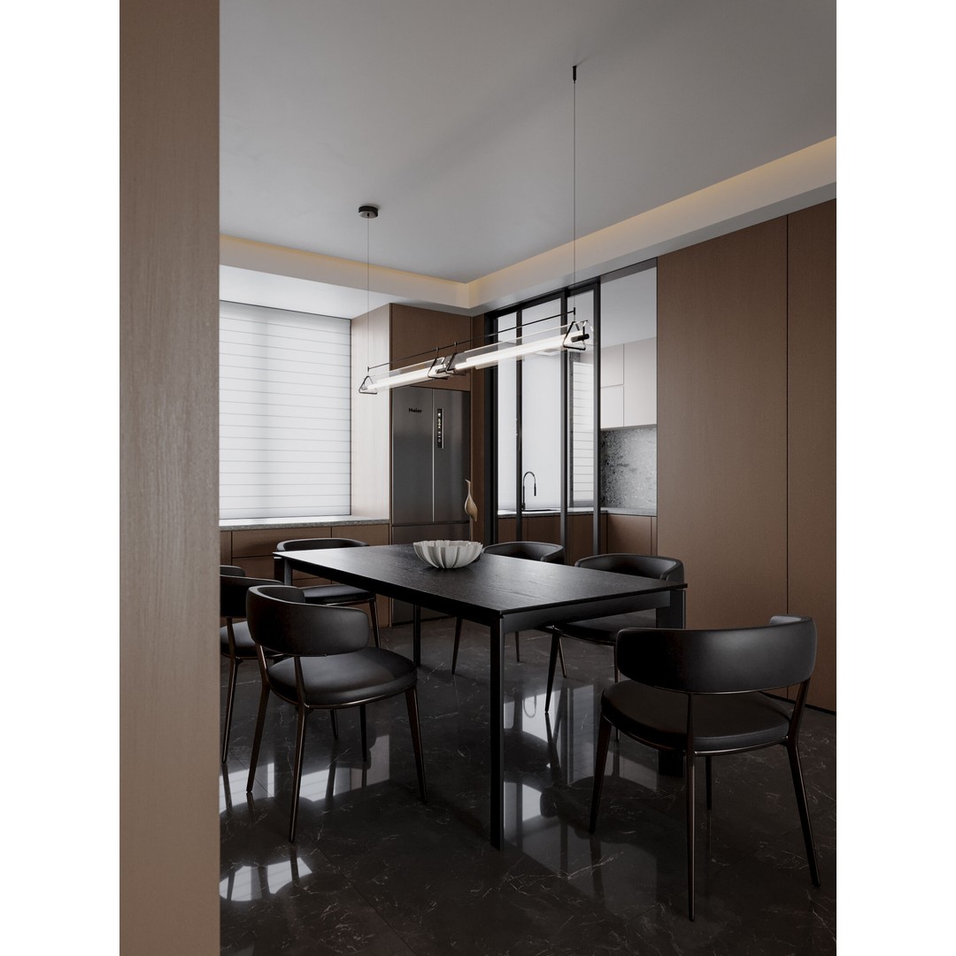 Modern Living Room 3D Model – Textured Interior Scene, Corona Renderer - View 4