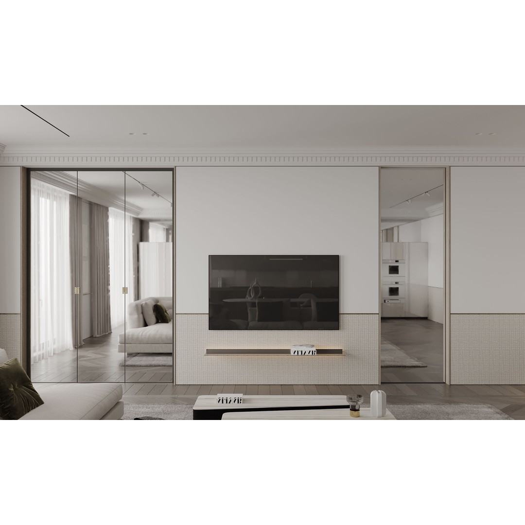 Cozy Living Room 3D Model – Modern Interior Scene, Corona Renderer - View 5