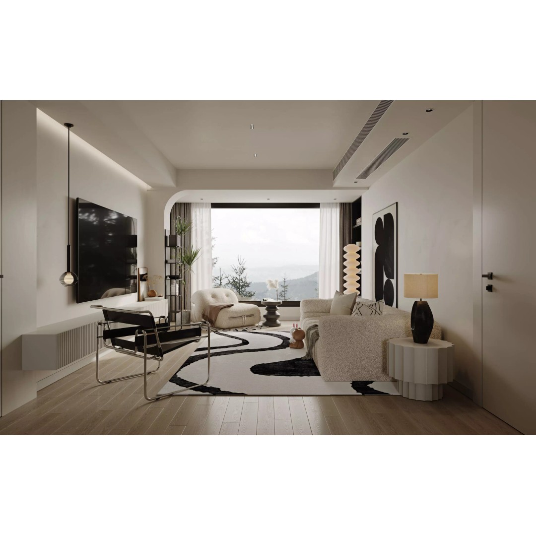 Stylish Apartment Interior 3D Model – Textured Living Space, FBX - View 2